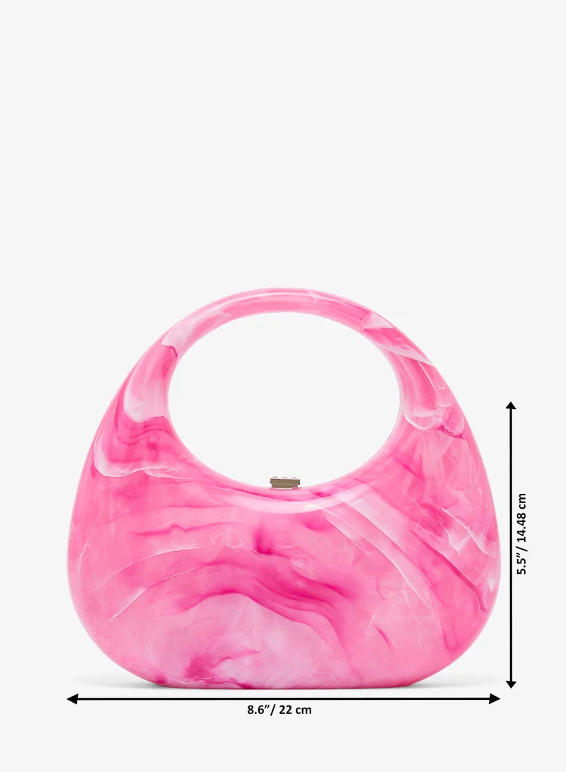 Namshi x Pink Resin Detail Statement Clutch for Women | Best Price UAE